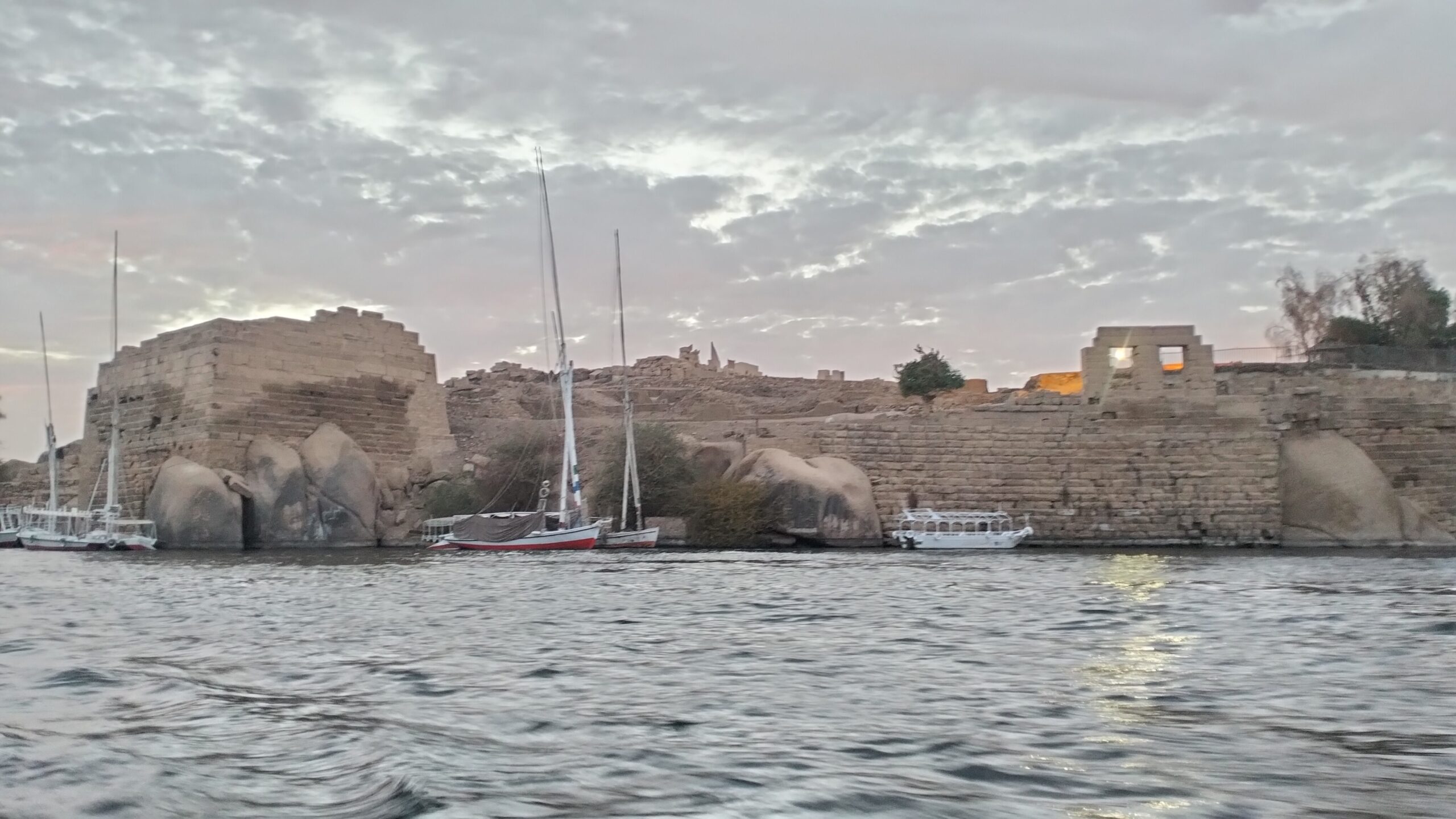 Nile view from Elephantine Island in Aswan